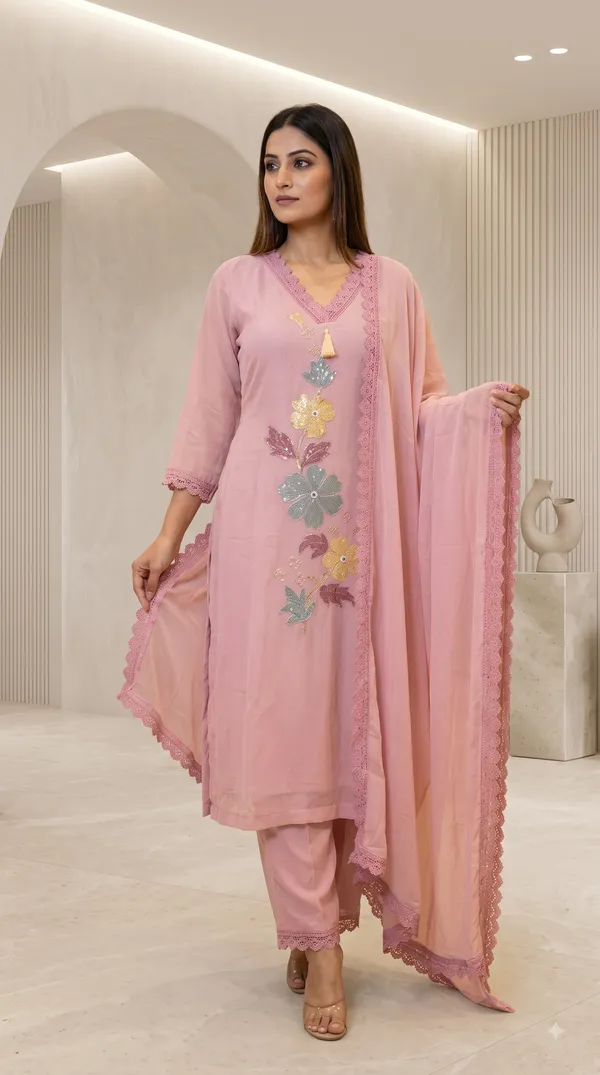 Pink_Mal_Cotton_Embroidered_Kurti_Pant_Set_For_Women