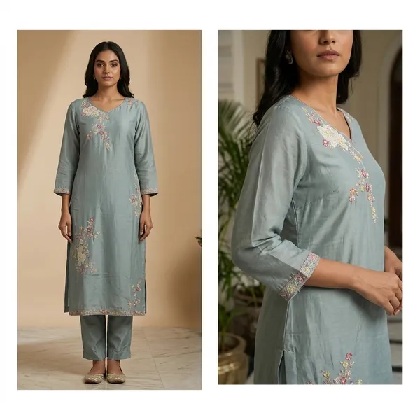 Blue_Cotton_Straight_Embroidered_Kurti_Set_For_Women