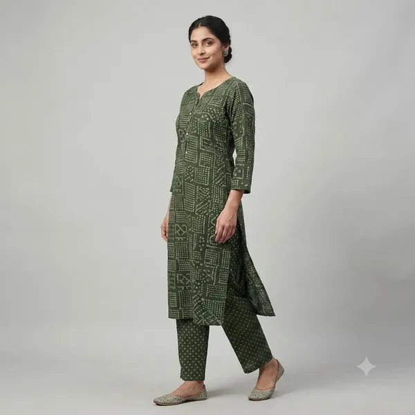 Green_Rayon_Straight_Geometric_Print_Kurta_Set_For_Women