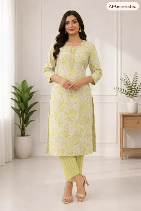 Multicolor_Cotton_Straight_Printed_Kurti_Set_For_Women