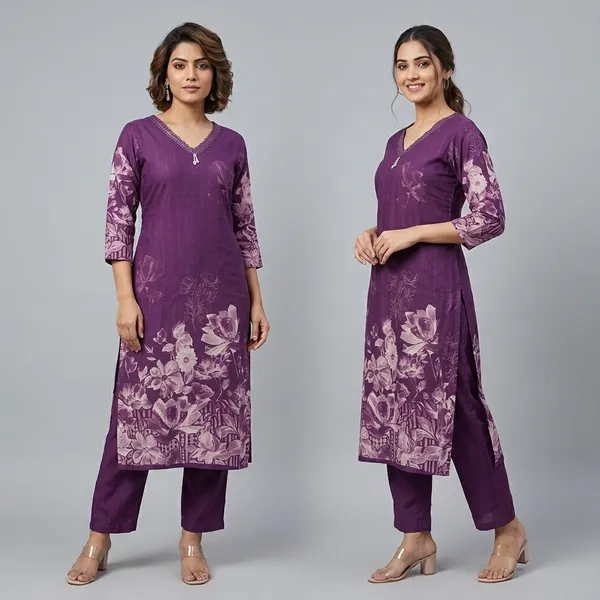 Purple_Cotton_Straight_Printed_Kurta_Set_For_Women