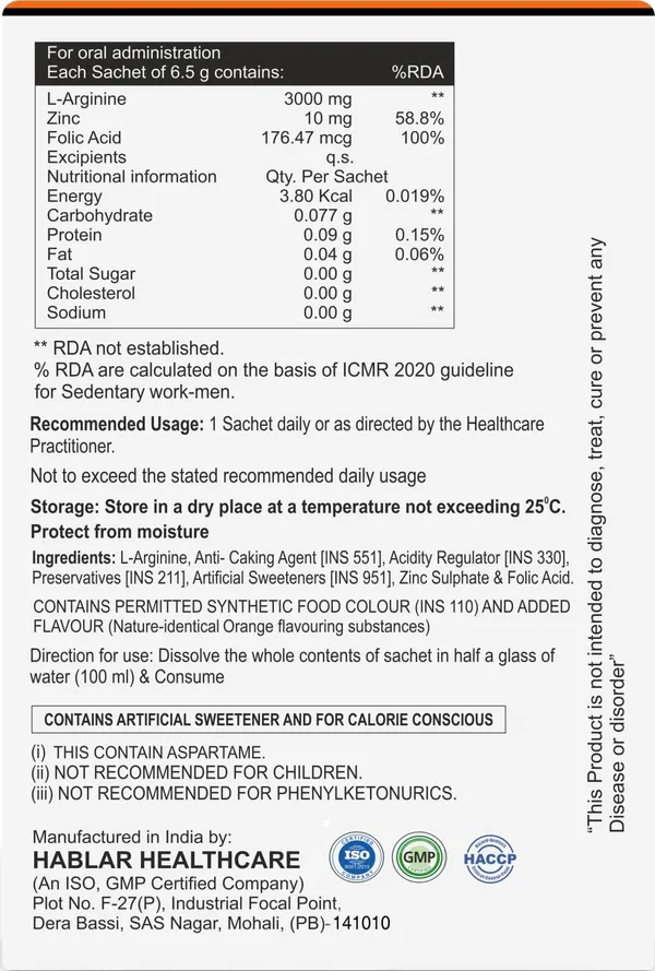 L_Arginine_Powder_Sachet_Supports_Muscle_Pump_Stamina_Workout_Performance_Sugar_Free_Orange_Flavour_10_Sachets