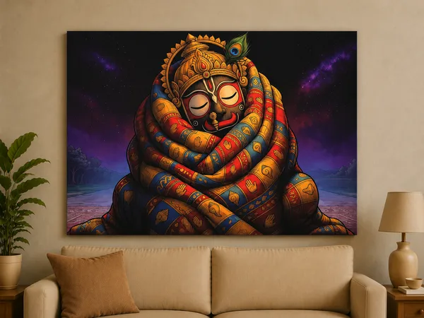 Multicolor_Canvas_Religious_Ganesha_Framed_Wall_Art