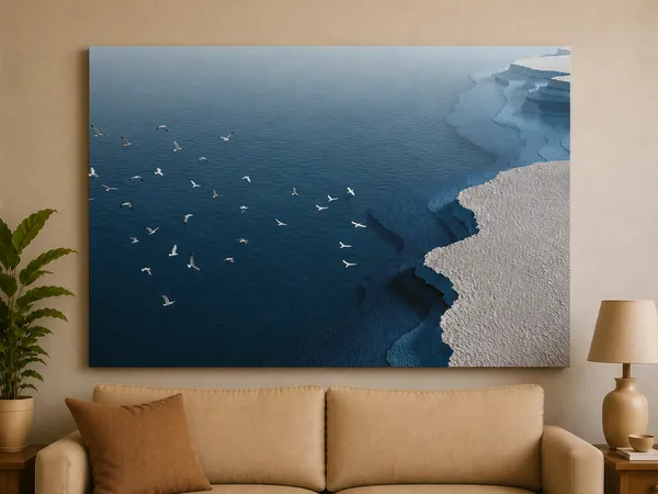 Multicolor_Canvas_Coastal_Seabirds_Aerial_Print_Wall_Art