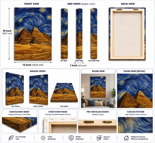 Multicolor_Canvas_Night_Starry_Pyramids_Wall_Art