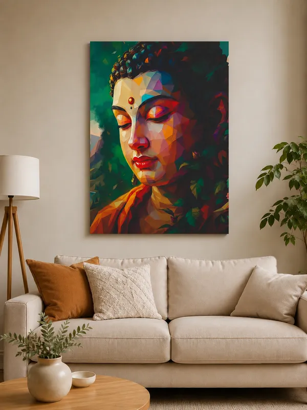 Multicolor_Canvas_Abstract_Buddha_Portrait_Wall_Art