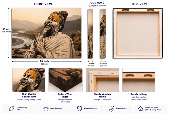 Multicolor_Canvas_Spiritual_Sadhu_Wall_Art
