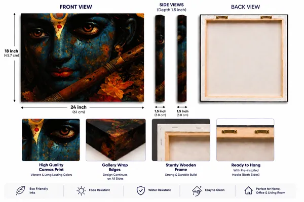 Multicolor_Canvas_Artistic_Face_Flute_Print_Wall_Art