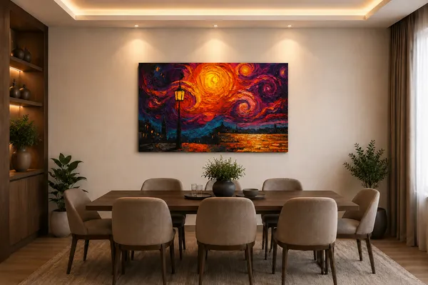 Multicolor_Canvas_Modern_Swirling_Landscape_Framed_Wall_Art