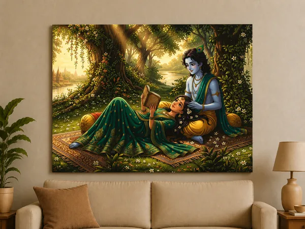 Multicolor_Canvas_Devotional_Krishna_Scene_Wall_Art