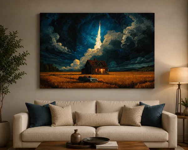 Multicolor_Canvas_Rustic_Landscape_Wooden_Framed_Wall_Art