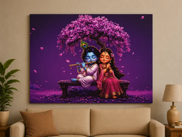 Multicolor_Canvas_Devotional_Radha_Krishna_Wall_Art