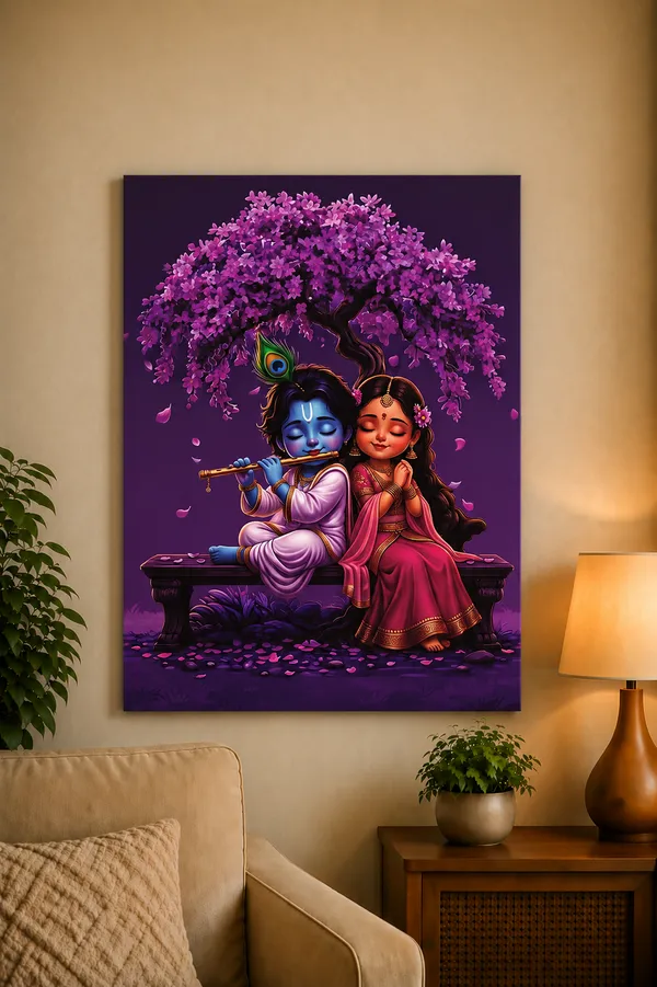 Multicolor_Canvas_Devotional_Radha_Krishna_Wall_Art
