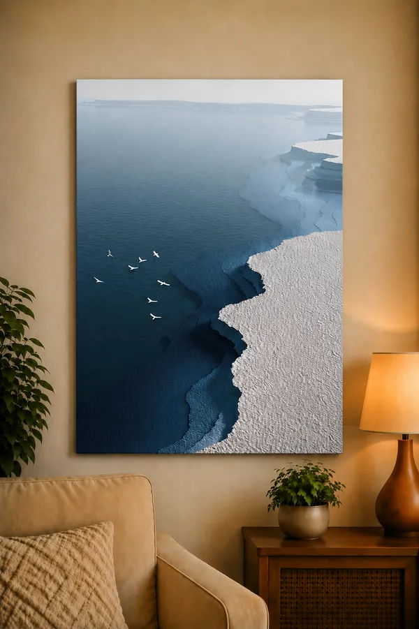 Multicolor_Canvas_Coastal_Seabirds_Aerial_Print_Wall_Art