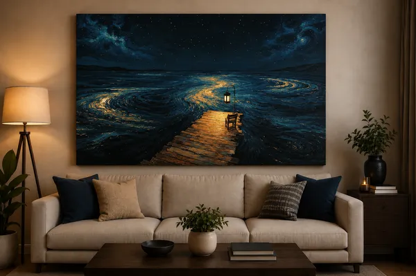 Canvas_Scenic_Night_Ocean_Glowing_Pathway_Wall_Art