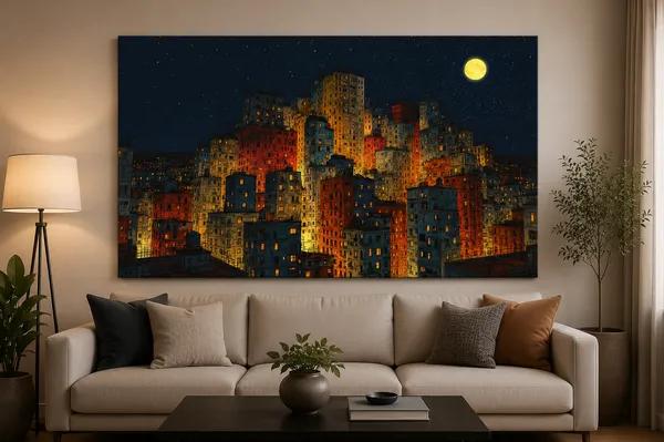 Canvas_Modern_Night_Cityscape_Print_Wall_Art