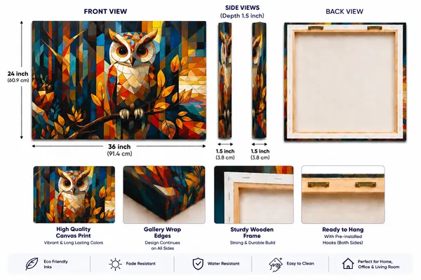 Canvas_Modern_Geometric_Owl_Foliage_Wall_Art