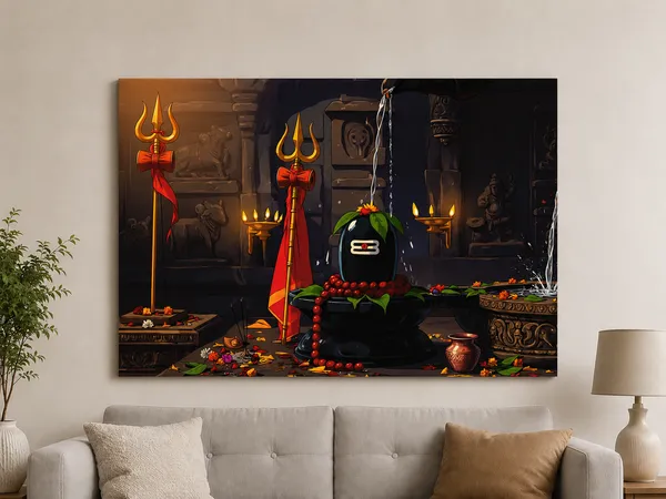 Canvas_Devotional_Shiva_Lingam_Temple_Wall_Art