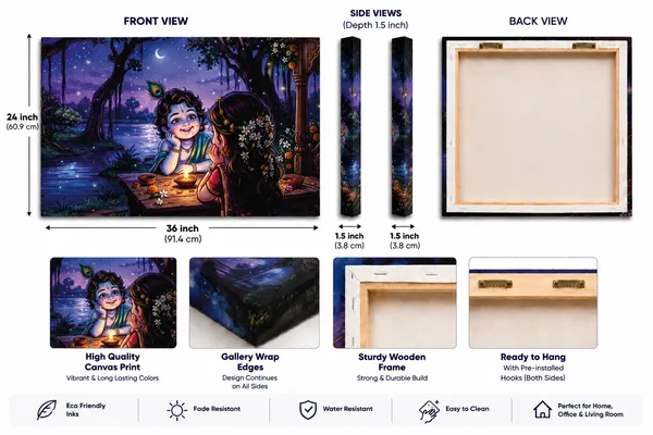 Canvas_Traditional_Krishna_Lakeside_Night_Scene_Wall_Art