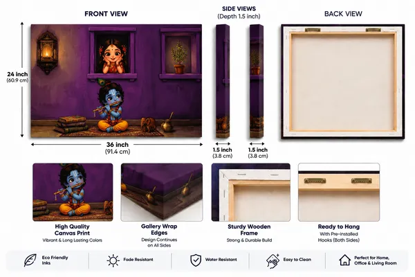 Canvas_Traditional_Child_Krishna_Purple_Room_Wall_Art