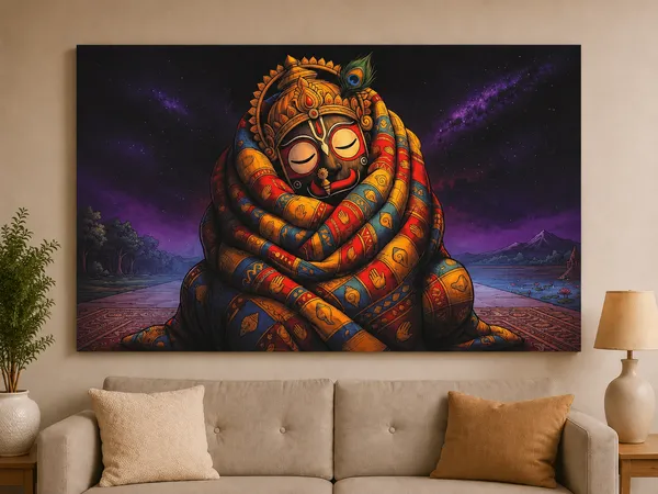 Canvas_Traditional_Deity_Purple_Landscape_Wall_Art