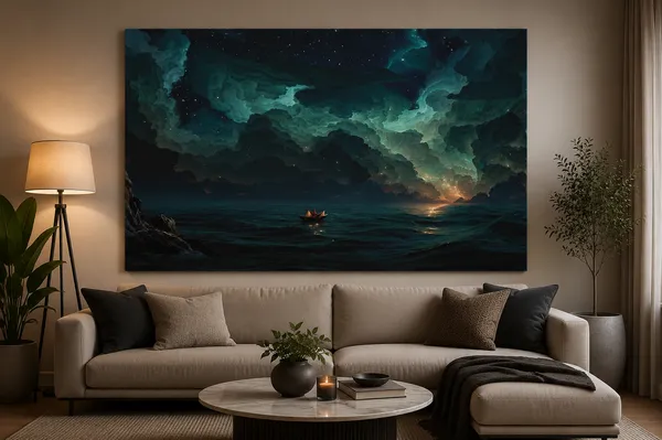 Canvas_Night_Ocean_Starry_Seascape_Wall_Art