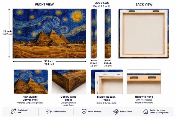 Canvas_Egyptian_Pyramids_Starry_Night_Print_Wall_Art