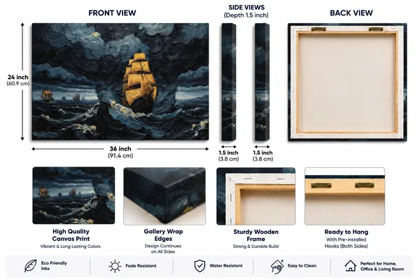 Canvas_Nautical_Sailing_Ship_Stormy_Ocean_Wall_Art
