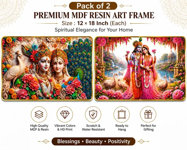 Radha_Krishna_Premium_MDF_Resin_Wall_Art_Photo_Frame_Set_of_2