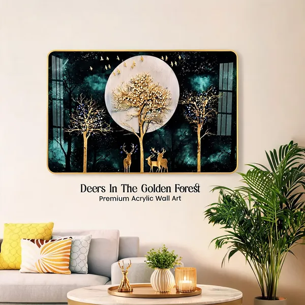 Mdf_3_D_Resin_Deer_Nordic_Abstract_Wall_Painting_12x18_Inch