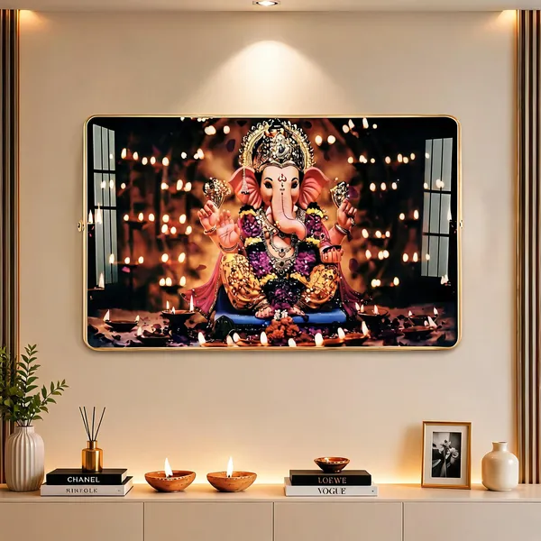 Mdf_Resin_Diamond_Art_Ganesha_Spiritual_Wall_Painting_12x18_Inch