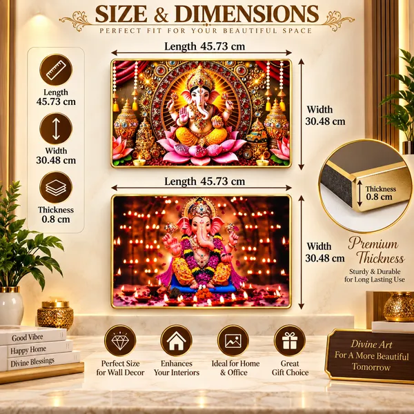 Divine_Lord_Ganesha_3D_Relief_Wall_Art_Photo_Frame_Set_of_2