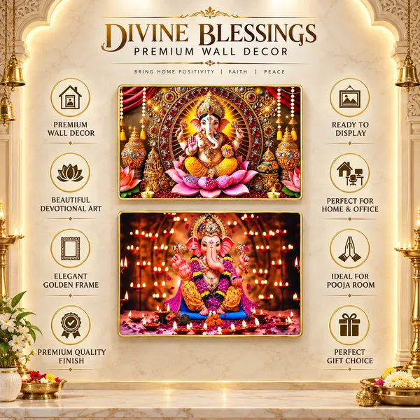 Divine_Lord_Ganesha_3D_Relief_Wall_Art_Photo_Frame_Set_of_2