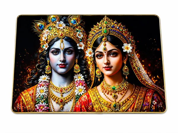 Mdf_Wood_Devotional_Radha_Krishna_Floral_Portrait_Wall_Art_Frame