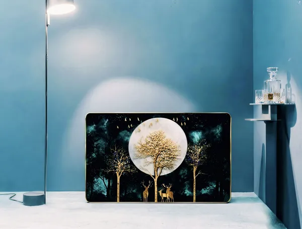 Mdf_3_D_Resin_Deer_Nordic_Abstract_Wall_Painting_12x18_Inch