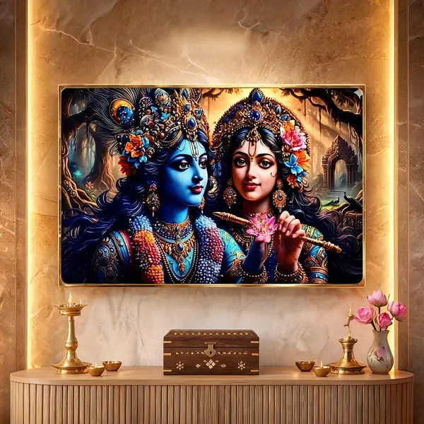 Mdf_Resin_Diamond_Art_Radha_Krishna_Religious_Wall_Frame