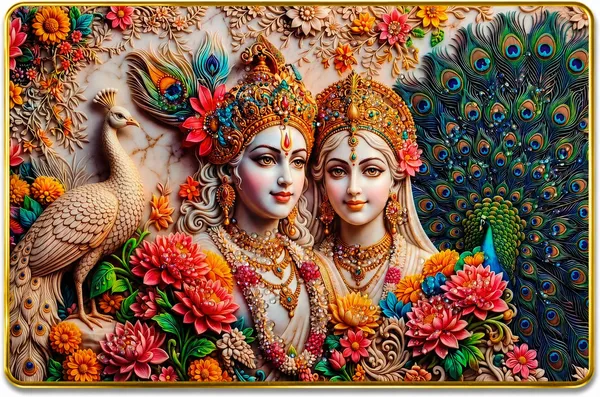 Mdf_Radha_Krishna_Religious_Wall_Frame