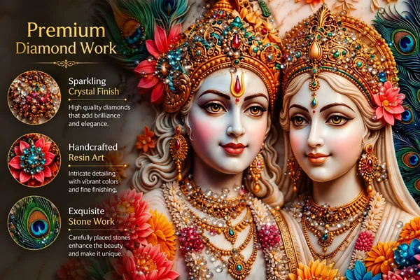 Mdf_Radha_Krishna_Religious_Wall_Frame