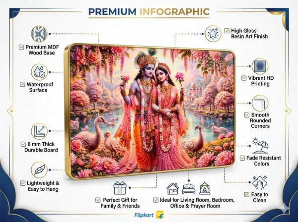Mdf_Resin_Diamond_Art_Radha_Krishna_Religious_Wall_Frame