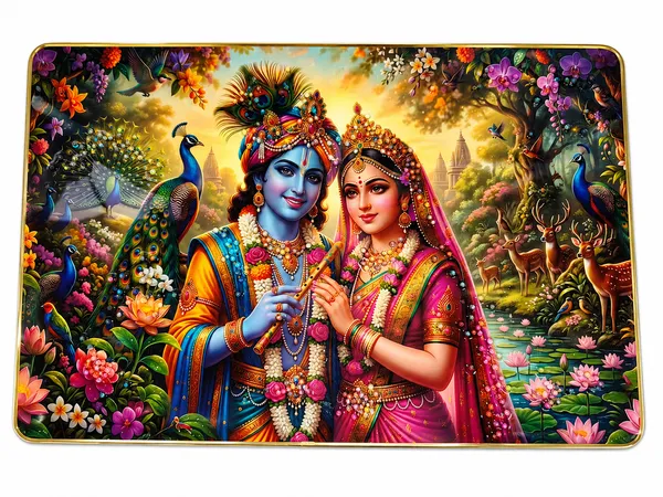 Mdf_Wood_Devotional_Radha_Krishna_Floral_Garden_Wall_Art_Frame
