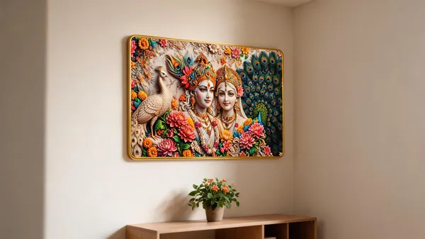 Mdf_Radha_Krishna_Religious_Wall_Frame
