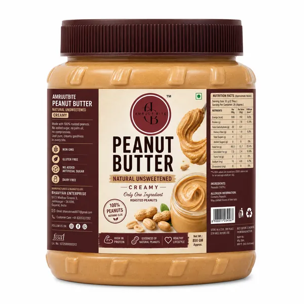 Amruutbites_Unsweetened_Creamy_Peanut_Butter_Spread