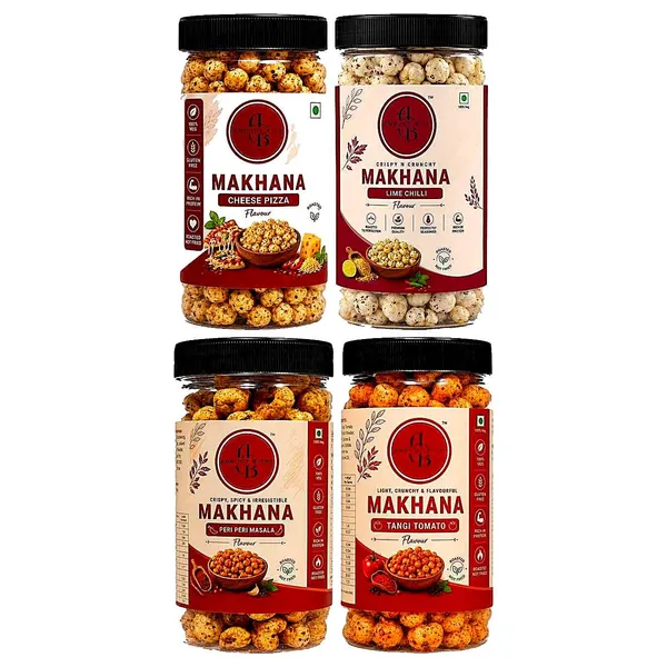Amruutbites_Assorted_Roasted_Makhana_Cross_Combo_Pack_4_Flavors_Cheezy_Pizza_Chilly_Lemon_Masala_Peri_Peri_Tangy_Tomato_Healthy_Lotus_Seed_Snack_40g_X_Pack_Of_4_160g_Total