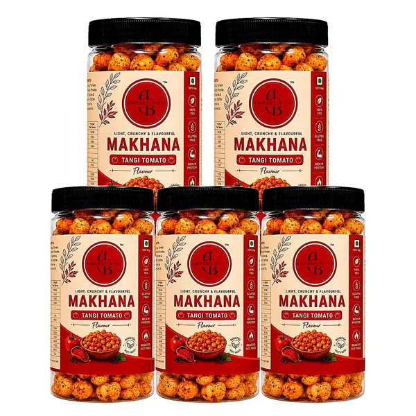 Amruutbites_Tangy_Tomato_Roasted_Makhana_Healthy_Roasted_Lotus_Seed_Snack_Gluten_Free_Low_Calorie_40g_X_Pack_Of_5_200g_Total