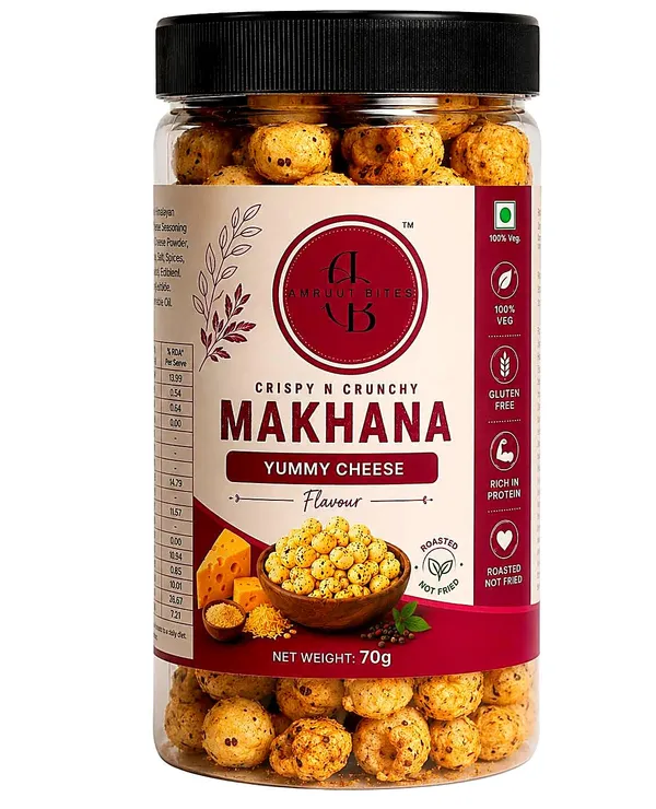 Amruutbites_Yummy_Cheese_Roasted_Makhana_Healthy_Roasted_Lotus_Seed_Snack_Gluten_Free_Low_Calorie_70g_X_Pack_Of_3_210g_Total
