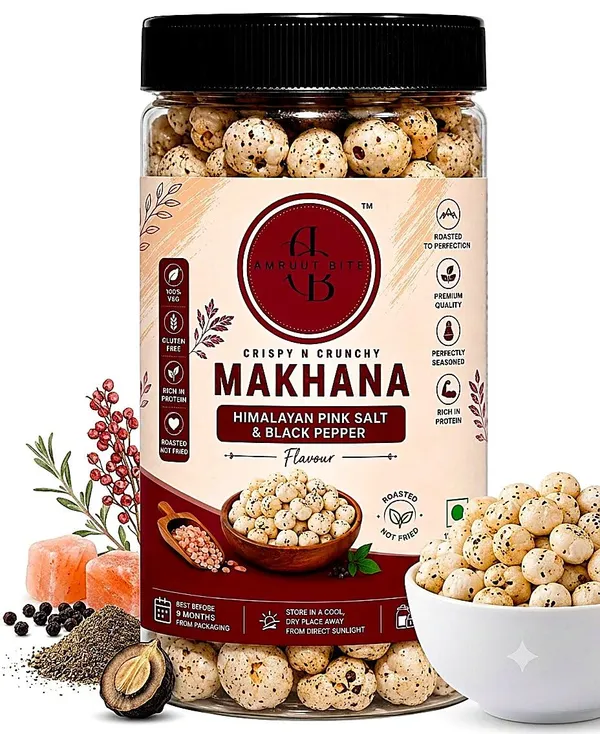 Amruutbites_Assorted_Roasted_Makhana_Cross_Combo_Pack_5_Flavors_Achari_Masala_Chilly_Lemon_Himalayan_Pink_Salted_Black_Pepper_Pudina_Twist_Smokey_Barbeque_Healthy_Lotus_Seed_Snack_80g_X_Pack_Of_5_400g_Total