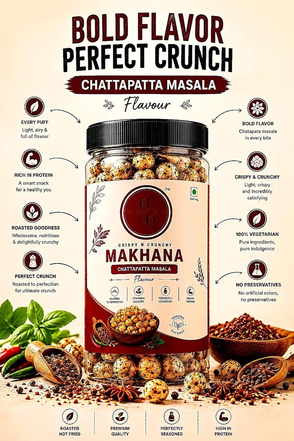Amruutbites_Chattapatta_Masala_Roasted_Makhana_Healthy_Roasted_Lotus_Seed_Snack_Gluten_Free_Low_Calorie_70g_X_Pack_Of_3_210g_Total