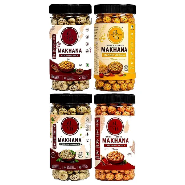 Amruutbites_Assorted_Roasted_Makhana_Cross_Combo_Pack_4_Flavors_Achari_Maggie_Mania_Pudina_Twist_Red_Chilly_Masala_Healthy_Lotus_Seed_Snack_40g_X_Pack_Of_4_160g_Total