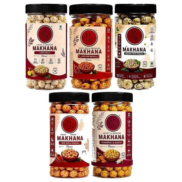 Amruutbites_Assorted_Roasted_Makhana_Cross_Combo_Pack_5_Flavors_Chilly_Lemon_Peri_Peri_Pudina_Twist_Red_Chilly_Masala_Turmeric_Garlic_Healthy_Lotus_Seed_Snack_70g_X_Pack_Of_5_350g_Total