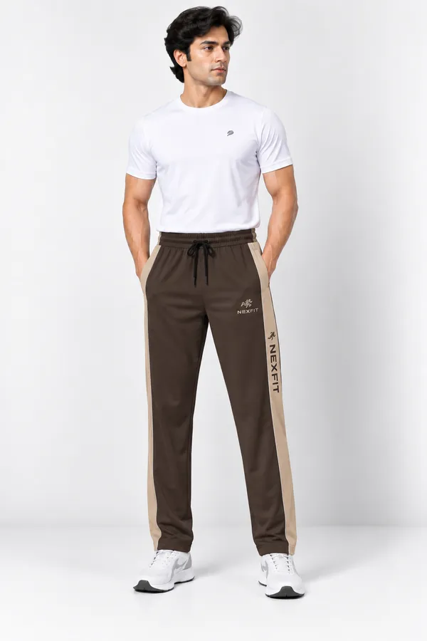 Nexfit_Men’s_Brown_Signature_Side_Panel_Track_Pants